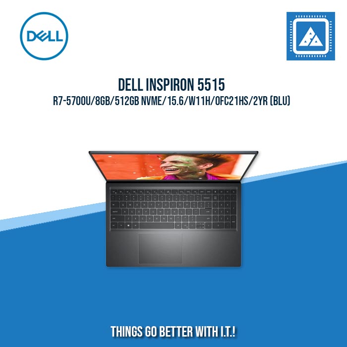 DELL INSPIRON 5515 R7-5700U/8GB/512GB NVME (BLUE)| BEST FOR STUDENTS AND FREELANCERS DELL INSPIRON 5515 R7-5700U/8GB/512GB NVME (BLUE)| BEST FOR STUDENTS AND FREELANCERS
